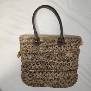 Cappelli Straworld Brown Woven Tote